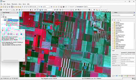 ENVI Software Using Wyvern Data