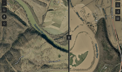 Kentucky flood imagery collect